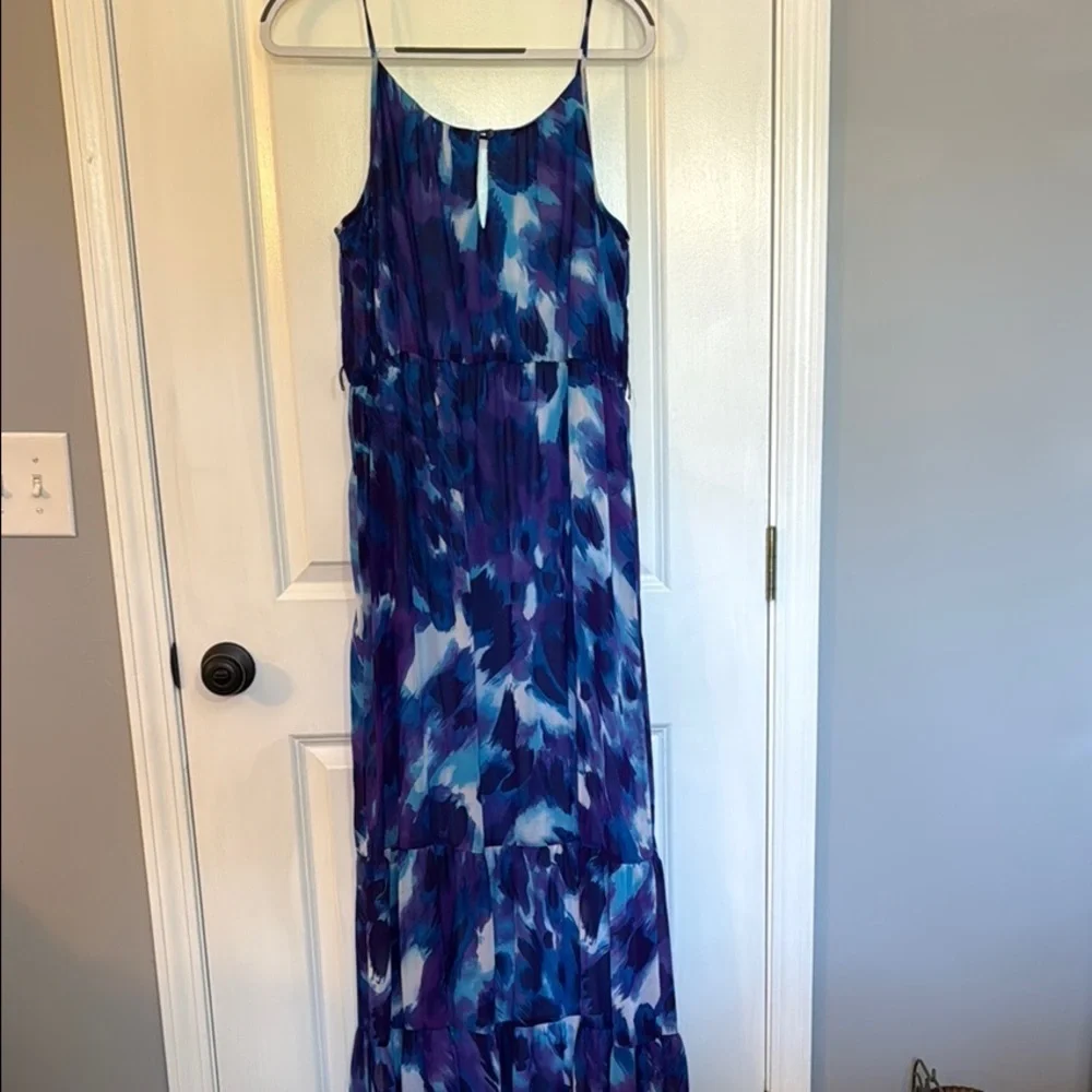 Bisou Bisou Blue Spaghetti Strap Maxi Sundress - Picture 8 of 9